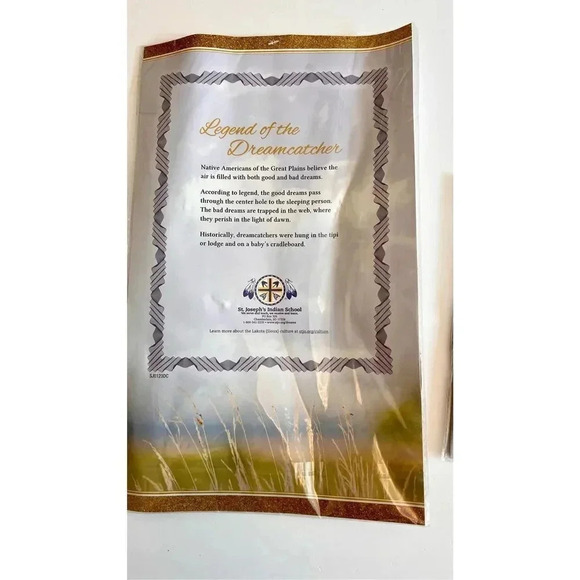 Handcrafted Native American Dreamcatcher Medicine Wheel Sioux Indian set of two - Picture 5 of 8